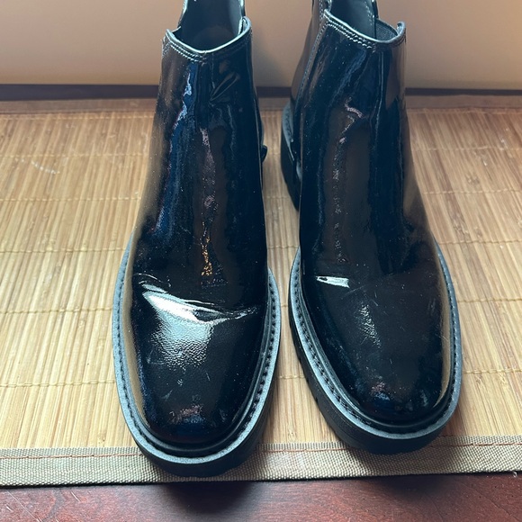 Franco Sarto Black Patent Leather Women's Boots - Picture 1 of 5